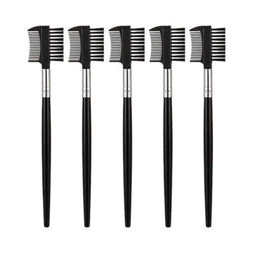 Eyebrow Brush and Eyelash Comb 5 PCS - Portable Eyebrow Shaper Eyelash Brush Makeup Grooming Tool for Women Girls Eyelashes extension