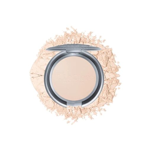 T. Leclerc Compact Pressed Powder - Super-Blendable Face Makeup Longwear Portable Matte Finish Radiant Natural Medium to Full Coverage Airbrushing Mineral Base For Pores & Imperfections ( Translucide )