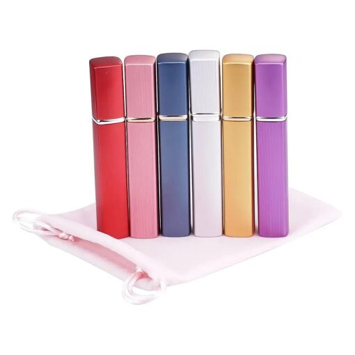 12ML Refillable Perfume Atomizer Bottle for Travel Spray Scent Pump Case Pack of 6