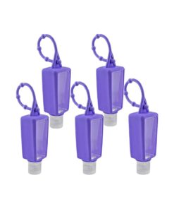 5Pcs/Pack 30ml Empty Silicone Bottles Portable Travel Containers Hanging Case Refillable Travel Accessories ( 30mlx5 )