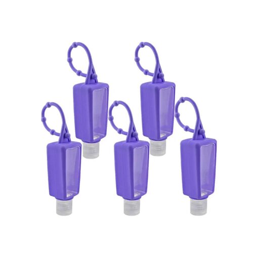 5Pcs/Pack 30ml Empty Silicone Bottles Portable Travel Containers Hanging Case Refillable Travel Accessories ( 30mlx5 )