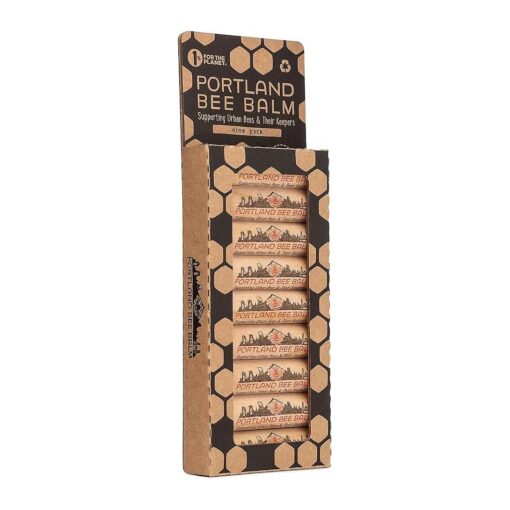 Portland Bee Balm All Natural Handmade Beeswax Based Lip Balm, Rose Garden 9 Count