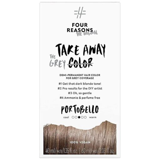 Original Takeaway Color - Portobello 7.0 - Demi-Permanent Hair Color- Ammonia-Free and Fragrance-Free Hair Dye with GRAY COVERAGE - 100 % Vegan & Cruelty Free