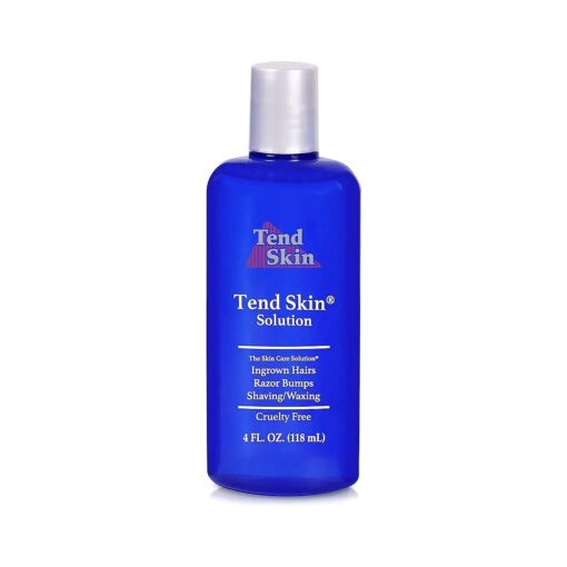 Tend Skin Womens AfterShave/Post Waxing Solution for Ingrown Hair, Razor Bumps and Burns, 4 ounce, Blue