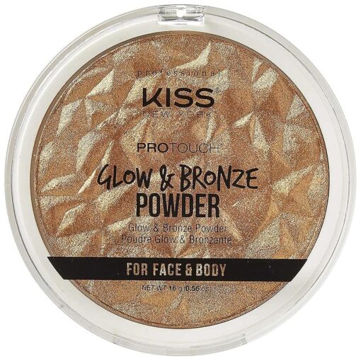 KISS Pro Touch Glow & Bronze Powder for Face & Body- KPBP02 ( Powder-Deep )