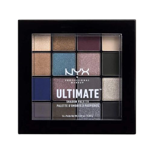 NYX PROFESSIONAL MAKEUP Ultimate Shadow Palette, Ash, 1 Count