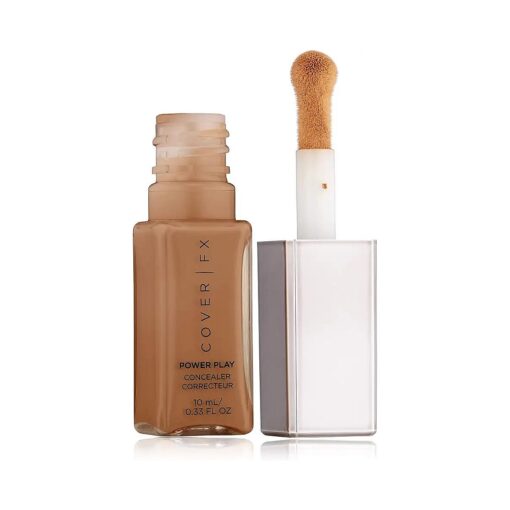 Cover FX Power Play Concealer : Crease-Proof, Transfer-Proof Concealer Provide 16-hour Full Coverage with Powerful Pollution Defense- G Deep 3, 0.33 Fl Oz