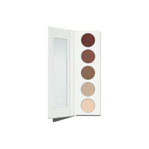 Well People Power Palette Eyeshadow, Five Long-wear, Hyper-pigmented Matte & Shimmer Shades For Intense Color, Vegan & Cruelty-free, Taupe