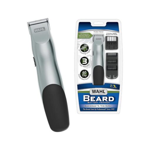 Wahl Groomsman Battery Operated Facial Hair Trimmer for Beard & Mustache Trimming Including Light Detailing and Body Grooming - Model 9906-717V