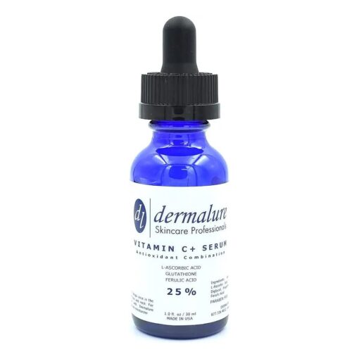 VITAMIN C SERUM 25 % 1oz, 30ml Skin and Face | Tri-Blend Formula with C Ferulic and Glutathione | Powerful Anti Oxidant Repair Serum for Erasing Wrinkles and Blemishes