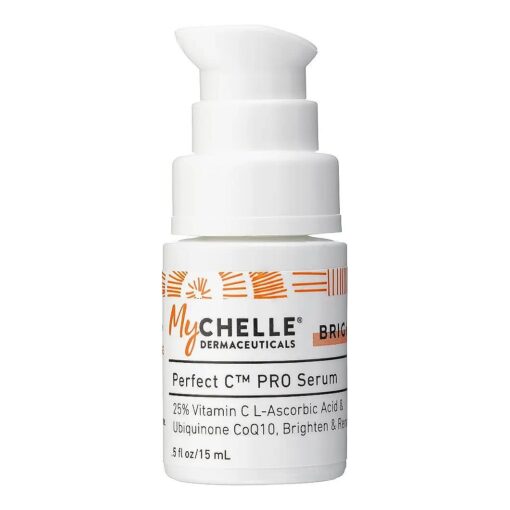 Mychelle Dermaceuticals Perfect C Pro Serum, Professional-Level 25 % ( 0.5 Fl Oz ) L-Ascorbic Acid Vitamin C Serum - Face Brightening Skin Care for All Skin Types