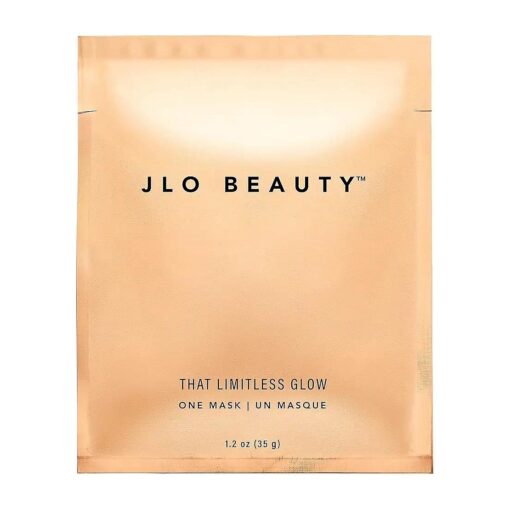 JLO BEAUTY That Limitless Glow Face Mask | Visibly Tightens, Lifts, Hydrates, Plumps, & Brightens For Glowy Skin, Infused With JLo Glow Serum