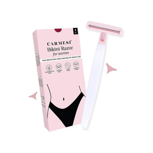 Bikini Razor for Women | For Irritation-Free Shaving of Bikini Line | Japanese Nano-Precision Blade & Safety Comb | No Cuts | Safe & Hygienic | Pack of 1