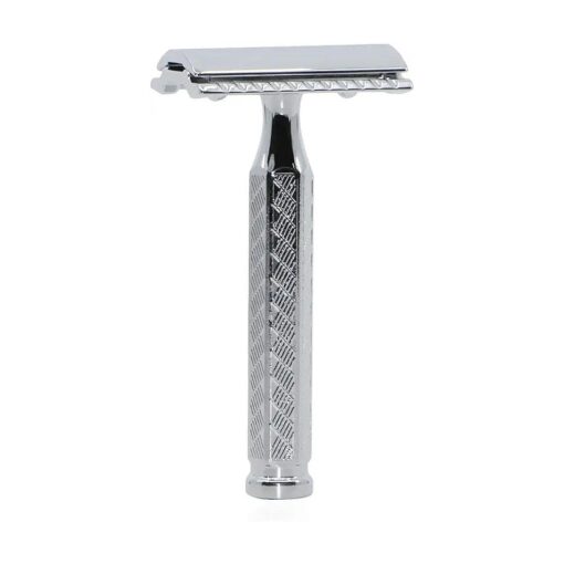 Merkur 3-Piece Double Edge Safety Razor, Chrome-Plated 42001, 1 Count ( Pack of 1 )