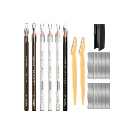 Waterproof Eyebrow Pencils Brow Pencil Set For Marking, Filling And Outlining, Tattoo Makeup And Microblading Supplies Kit-Permanent Eye Brow Liners In