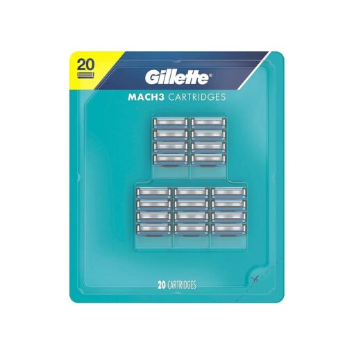 Gillette Mach3 Cartridges, 20 Count