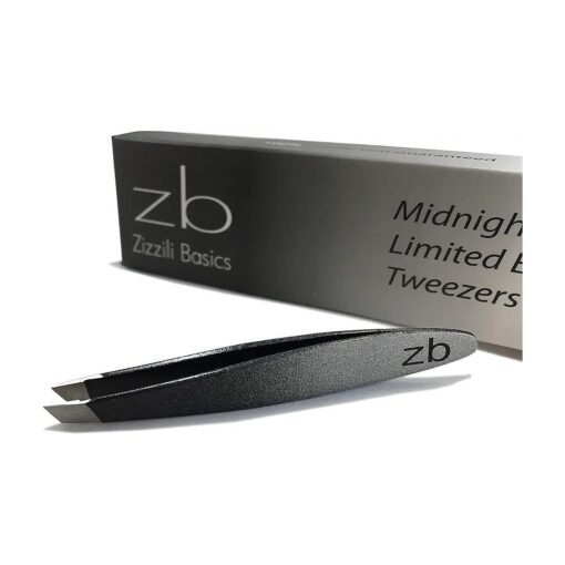 Mini Slant Tweezers - Best Tweezers for Eyebrow, Facial Hair Removal and your Precision Needs ( Midnight Ombre )