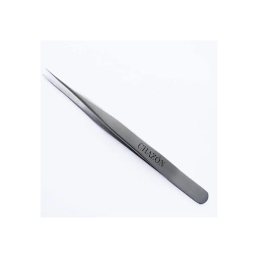 CHAZON TWEEZERS - Stainless Steel Straight Point Tweezers, Best Tweezers for Eyebrows, Facial Hair and Ingrown Hair