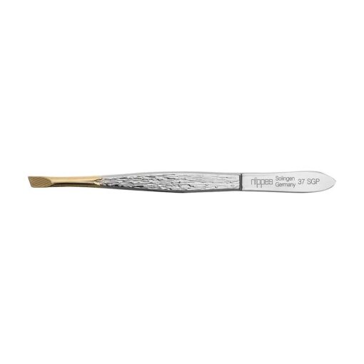 Nippes Solingen Tweezers 37SGP 9 cm for removing fine hairs nickel plated steel