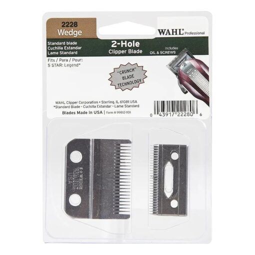 Wahl Professional 2 Hole Standard Wedge Clipper Blade, Designed for the 5 Star Series Legend Clipper for Professional Barbers and Stylists - Model 2228