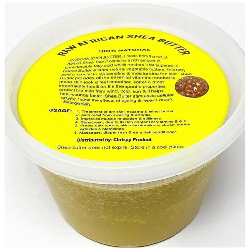 Raw Unrefined African Shea Butter Selections ( 8 Oz, 16 Oz, 32 Oz ) - Grade AAA Premium Shea Butter From Ghana - Use on Acne, Eczema, Stretch Marks ( 16 OZ GOLD )