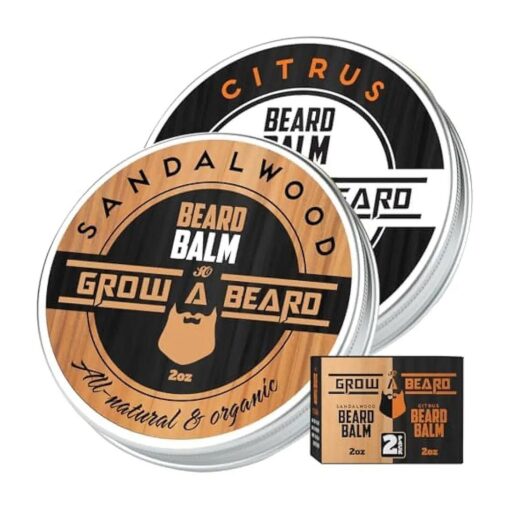 GROW ALPHA BEARD Balm, Beard Conditioner, Beard Butter, Beard Care, Beard Balm For Men, Beard Softener, Beard Butter For Men, Beard Moisturizer For Men, Mens Gifts