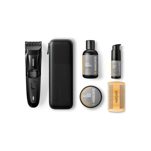 MANSCAPED ( r ) The Beard Hedger ( tm ) Advanced Kit Includes Our Premium Precision Beard & Mustache Trimmer, Hydrating Shampoo, Softening Conditioner, Moisturizing Oil & Facial Hair Comb