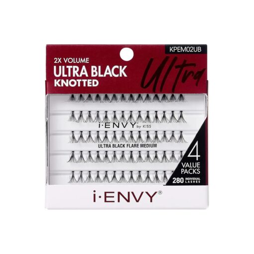 Kiss I Envy Ultra Lashes Medium, Black, 1 Count