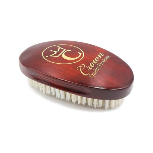 CQP Medium Firm Premium Mixed Boar bristle Caesar Hairbrush ( Cherrywood )