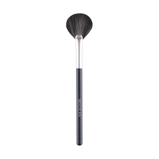 Fan Brush Professional Blush Brush Soft Vegan Synthetic Makeup Brush for Face Highlighting, Buffing and Blending with Powder Cream Cosmetics Blusher Highlighter Applicator Eyeshadow Brush