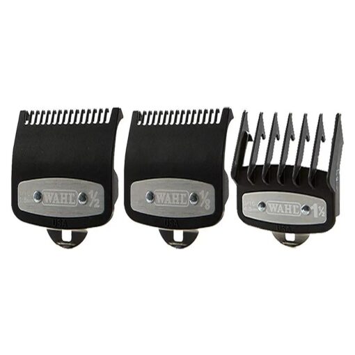 Wahl Professional Premium Cutting Guide With Metal Secure Clip : # 1/2", 1", 1 1/2", Combo set # 3354-1000, 1100, 1300 Fits All Wahl Clippers/Trimmers