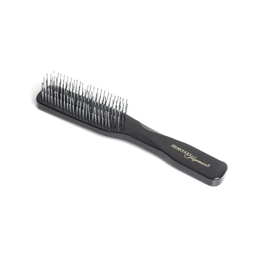 HERCULES SAGEMANN - 8300 Deluxe Magic Brush | Hair Brush without Pulling | Hair Detangling Brush with 8 Rows for Men and Women | Colour : Black