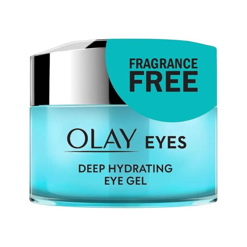 Olay Deep Hydrating Eye Gel with Hyaluronic Acid for Tired Eyes, Hydrating Gel, Cucumber, 0.5 Fl Oz