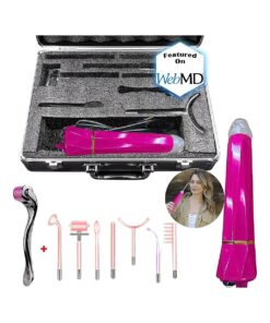 Lift Wand Professional High Frequency Facial Wand Machine Includes 7 Electrodes, and Aluminum Case, Anti Aging Device, Diminish Wrinkles, Scars, Dark Circles, Breakthrough Device for Beauty