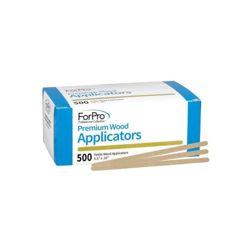 ForPro Premium Wood Applicators, Non-Sterile, Hair Removal Waxing Applicators, Petite, 4.5" L x .375" W, 500-Count