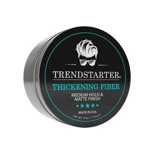 THICKENING FIBER ( 4oz ) - Medium Hold - Matte Finish - Premium Hair Thickening Clay Pomade - Water-Based - All-Day Hold Styling Product