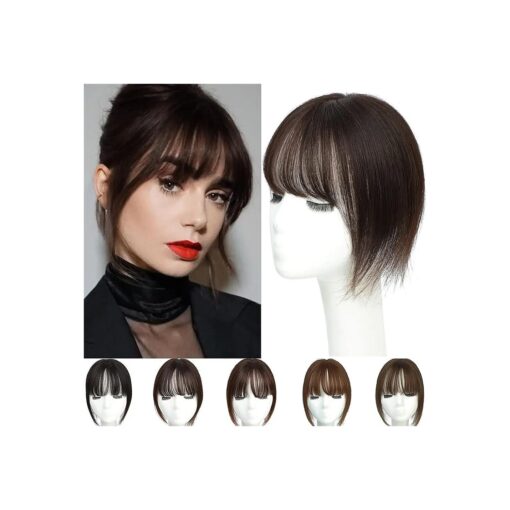 Molefi Hair Toppers for Women Real Human Hair with Bangs Topper Hair Extensions Top Hair Pieces for Thinning Hair Wiglets Premium Remy Hair