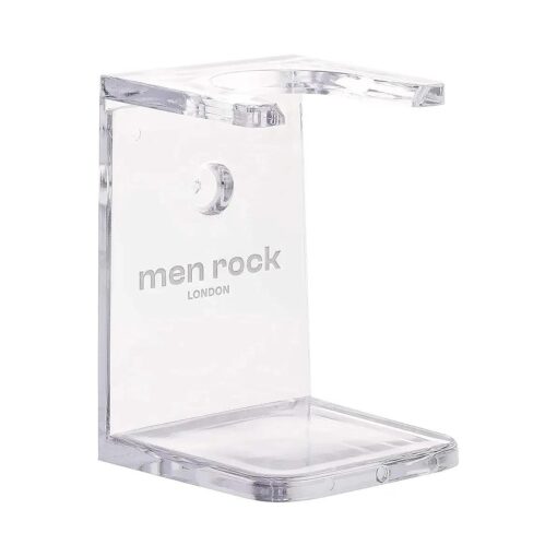 Men Rock Transparent Shaving Stand - Practical Shave Brush Stand - Universal Size Shaving Brush Holder