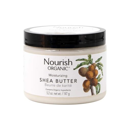 Nourish Organic Moisturizing Butter GMO-Free, Cruelty Free, 100 % Vegan, Shea, 5.2 Ounce