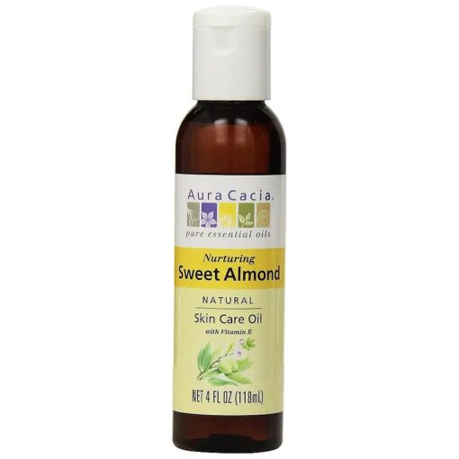 Aura Cacia Sweet Almond Skin Care Oil 4 FL, OZ .