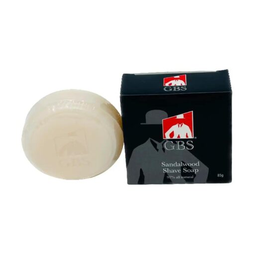 G.B.S Men 's Sandalwood Shaving Soap with Shea Butter and Glycerin, 3oz