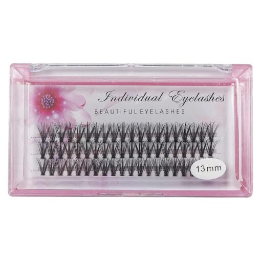 Bodermincer 8-20mm to Choose 0.07 Thickness 20D Cluster False Eyelashes Natrual Mink Hair Silk Lashes Eyelash Extensions Fake Lashes ( 14mm )