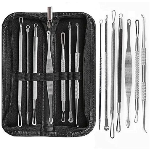 Face Care Stainless Steel Skin Remover Kit Blackhead Blemish Acne Pimple Extractor Tool Skin Care Cleanser