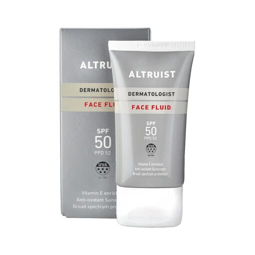 Dermatologist Sunscreen Fluid Spf50 - Superior 5-Star Uva Protection By Dr Andrew Birnie ; Premium Antioxidant Face Protection - 50ml