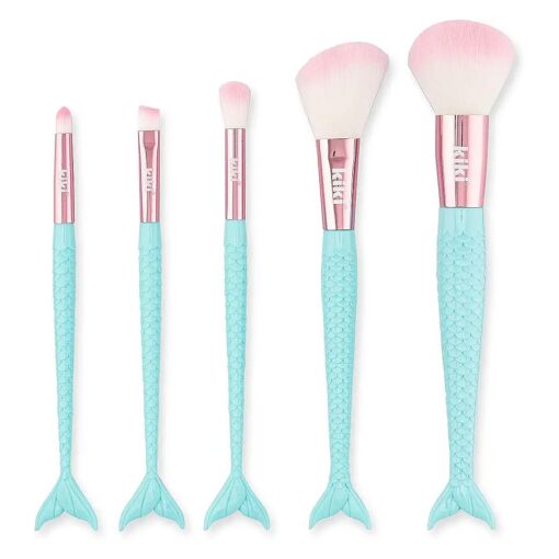 kiki Cute Makeup Brushes 5 PCS, Makeup Brush Set Premium Synthetic For Foundation Concealers Eye Shadows Make Up Brushes Set Eyeliner Brushes