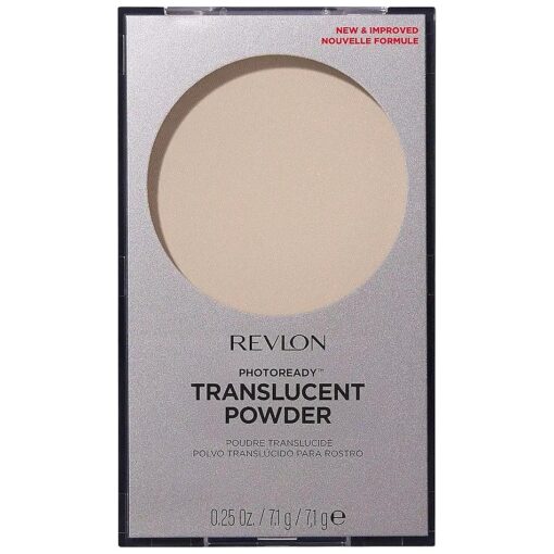 Revlon Translucent Powder, PhotoReady Blurring Face Makeup, Lightweight & Breathable High Pigment, Natural Finish, 001 Translucent, 0.25 Oz