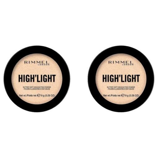 Rimmel High'Light Pressed Powder, Stardust 001, Pack of 2