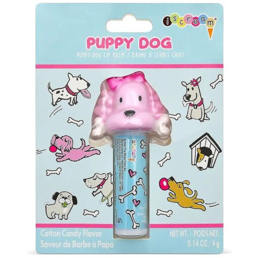 iscream Pink Poodle Shaped Cotton Candy Scented Lip Balm