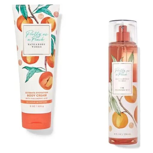 ~ Signature Collection ~ Pretty as a Peach~ Gift Set~ Fine Fragrance Mist & Ultra Shea Body Cream