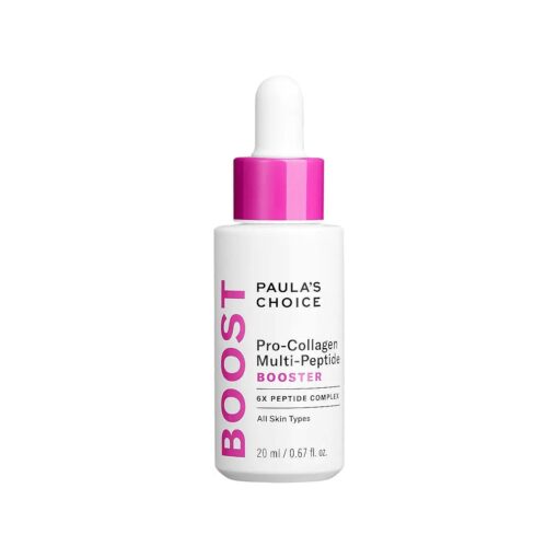 Paula 's Choice Pro-Collagen Multi-Peptide Booster Serum for Wrinkles, Supports Collagen Production with Plumping Hyaluronic Acid & Amino Acids, Fragrance-Free & Paraben-Free, 0.67 Ounces